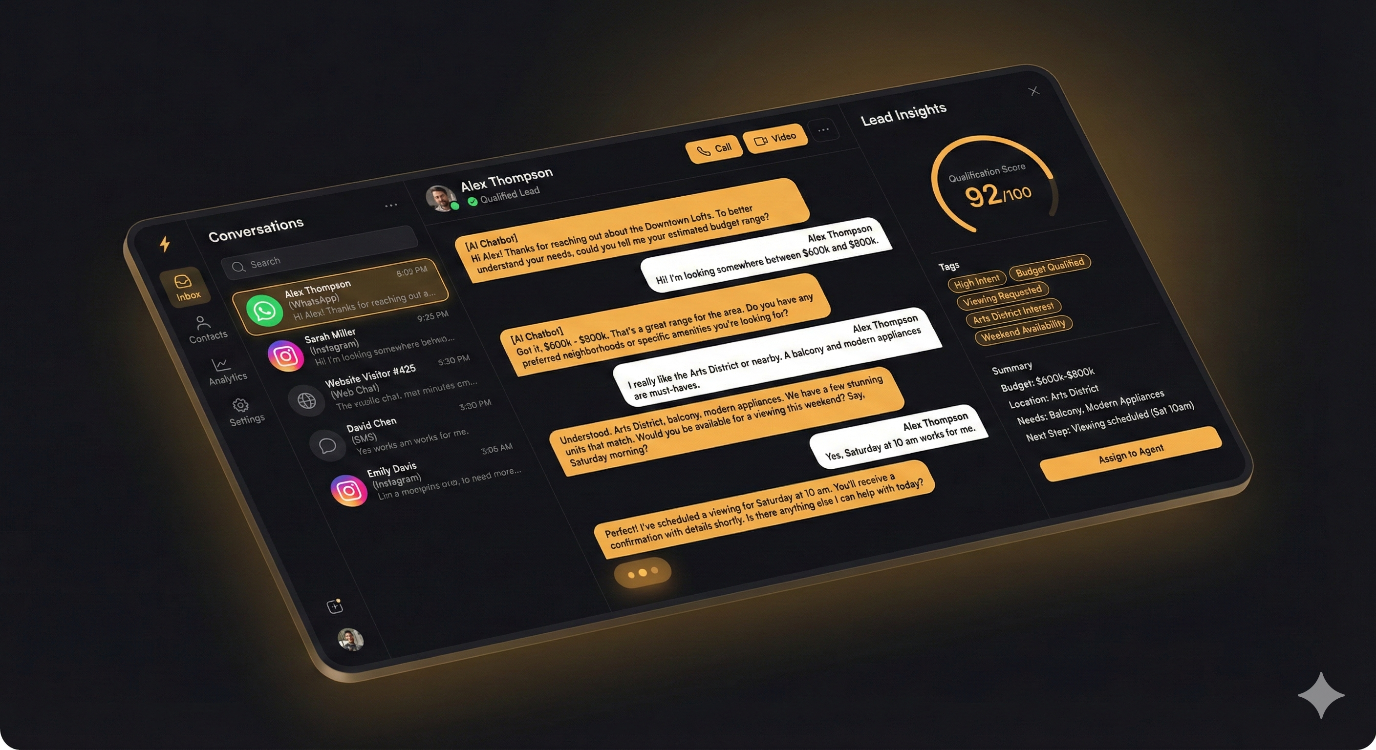 TimeMakers Chat dashboard